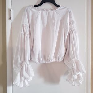 H&M crop blouse with long sleeves